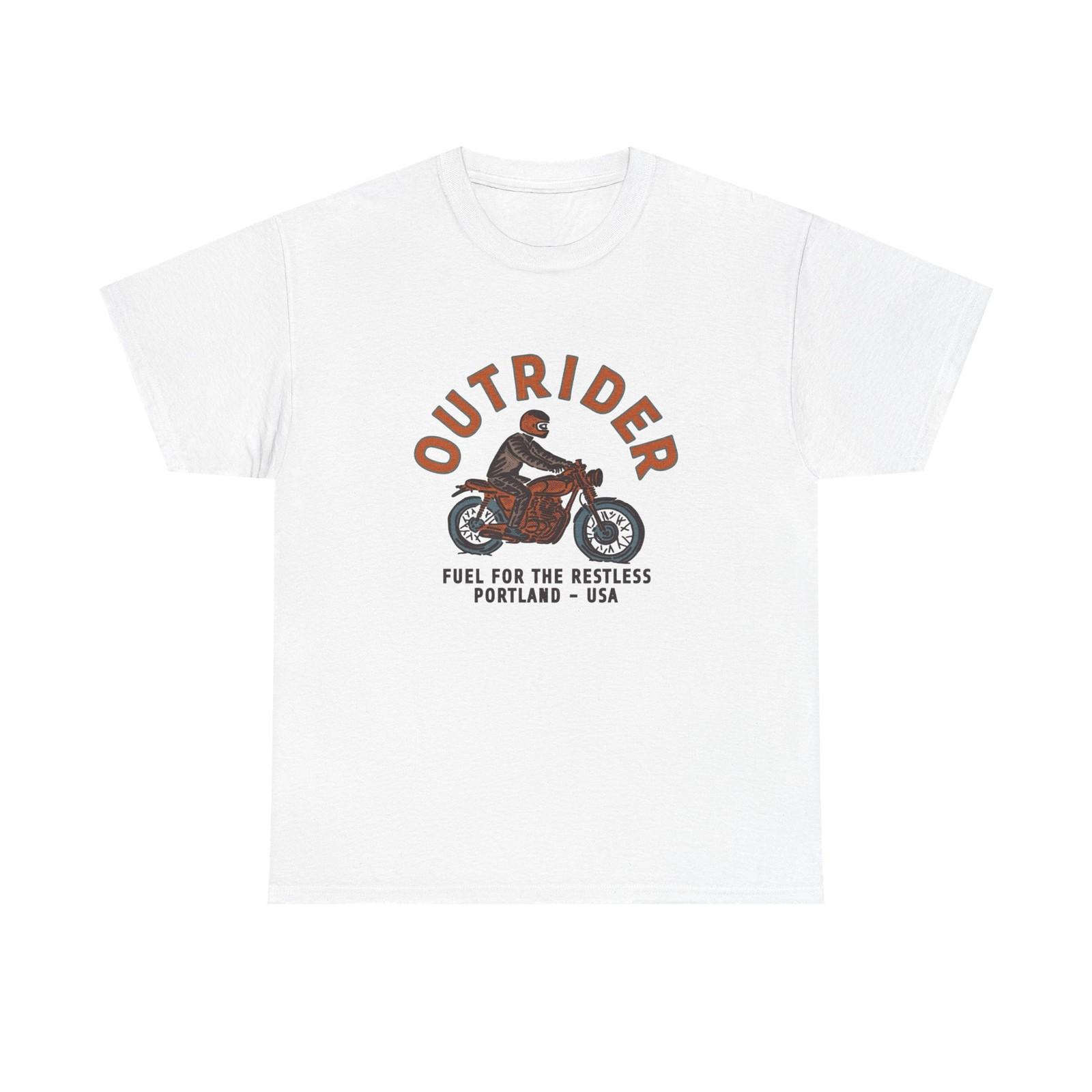 

Outrider Motorcycles Graphic T Shirt Mens Womens Tees Top Unisex Heavy Cotton Tee 2XL