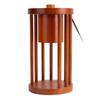 Candle Warmer Lamp Wooden with 2 Bulbs Smokeless Dimmable Timing Bedside Light for Home Decor