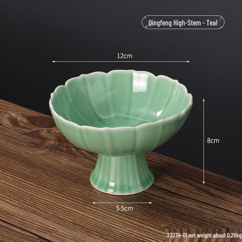 Qunrong Chinese Style Ceramic Snack & Dessert Plate