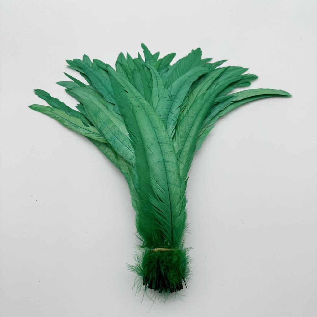 Rooster Tail Feather 500pcs  Red Cock Diy Clothing Accessories Jewelry Head Wear Hats Wedding Supplies Performance Necessary