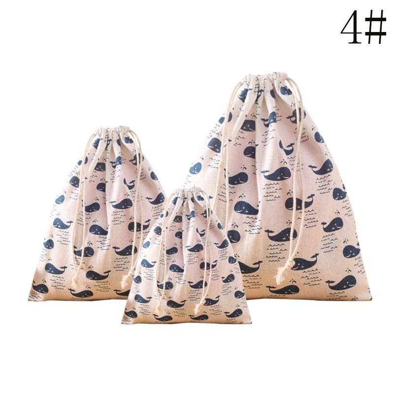 

Home Fashion Decoration Creative Storage Bag Cotton Draw String Storage Bag Toy Shoes Laundry Bags Home Travels Supplies 3