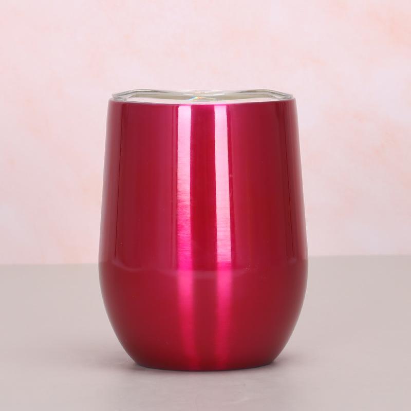 12oz Eggeskallkopp 304 Rustfritt Stål Dobbeltlags Vakuum Fargespray Maling Eggekopp Swig Stor Magekopp