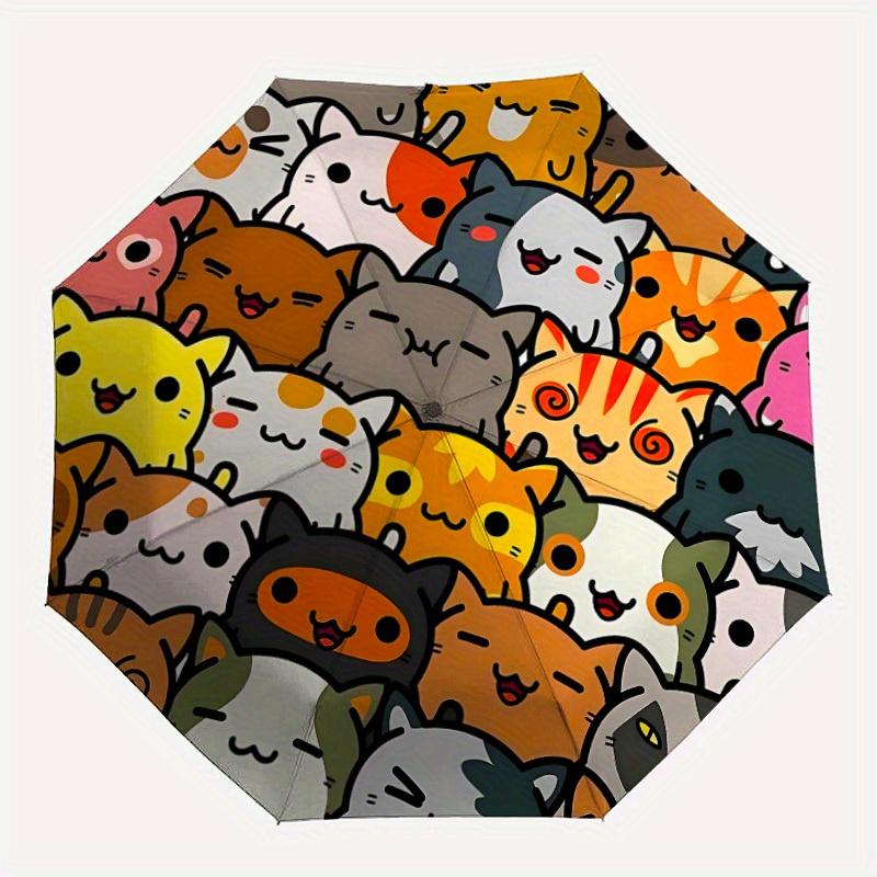 

1pc Kawaii Cats Automatic Open/close, All-Season Portable Folding Umbrella for Friends, Travel, Everyday, Events yy250812147