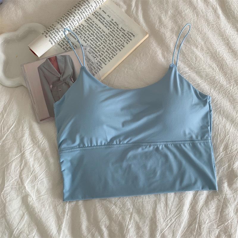 

Женские летние топы без рукавов, хлопковый бюстье, майка, укороченный бралетт, износостойкие футболки с мягкой эластичной подкладкой One size fits all