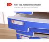 4-Drawer Lockable Plastic Office File Cabinet, Thickened Storage Box