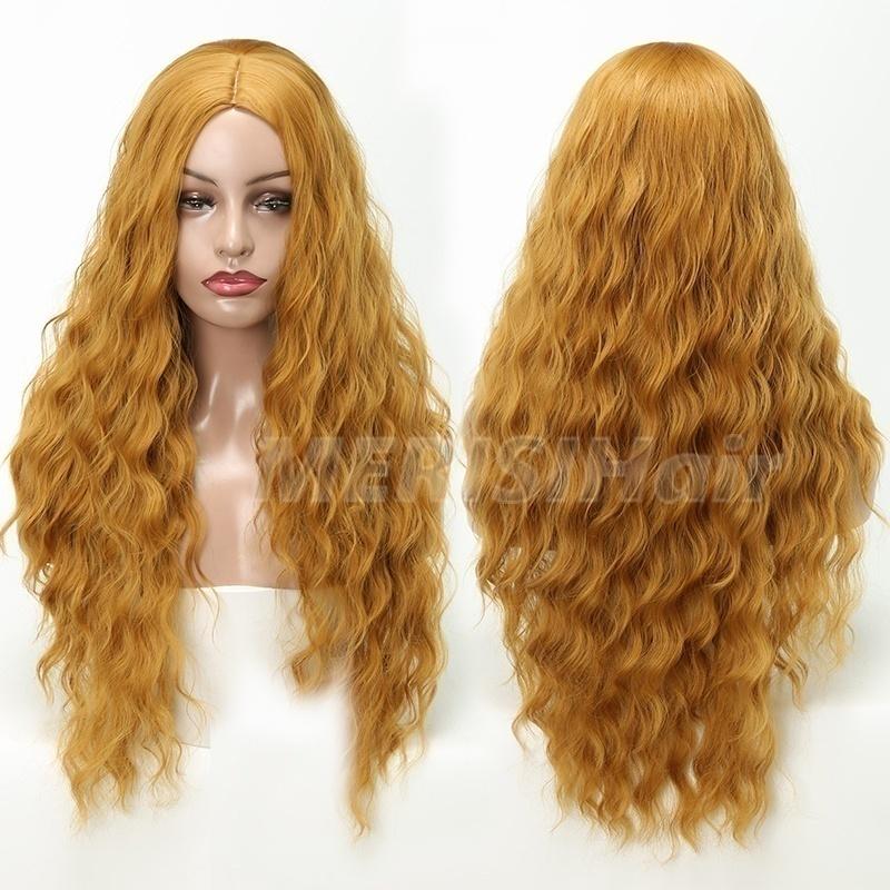 Женский вьющийся синтетический парик 27