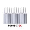 10Pcs/Lot 900M-T Series Soldering Iron Tip Set Lead Free Welding Head for Hakko 936 937 Soldering Station BGA Rework Tools