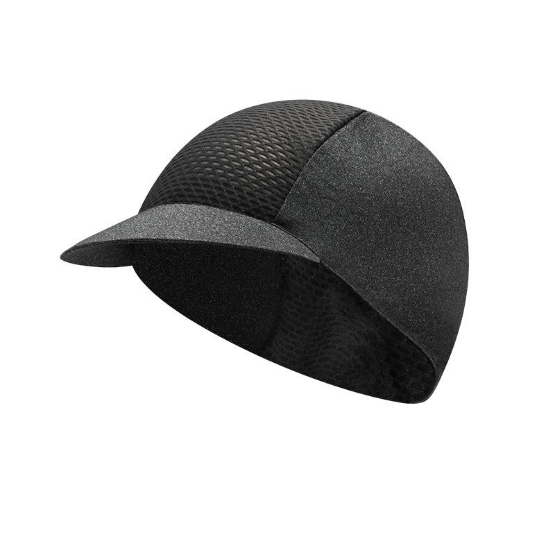 

Summer Ice Silk Fishing Cap Sun Hat UV Protective Riding Helmet Liner Wide Brim for Outdoor Sunshade Head Cover Cooling Eaves темно-серого