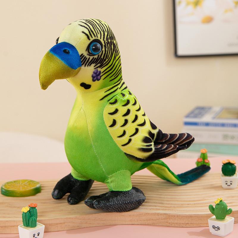 Adorable Plush Parrot Doll Realistic Animal Toy For Kids Boys And Girls Gifts