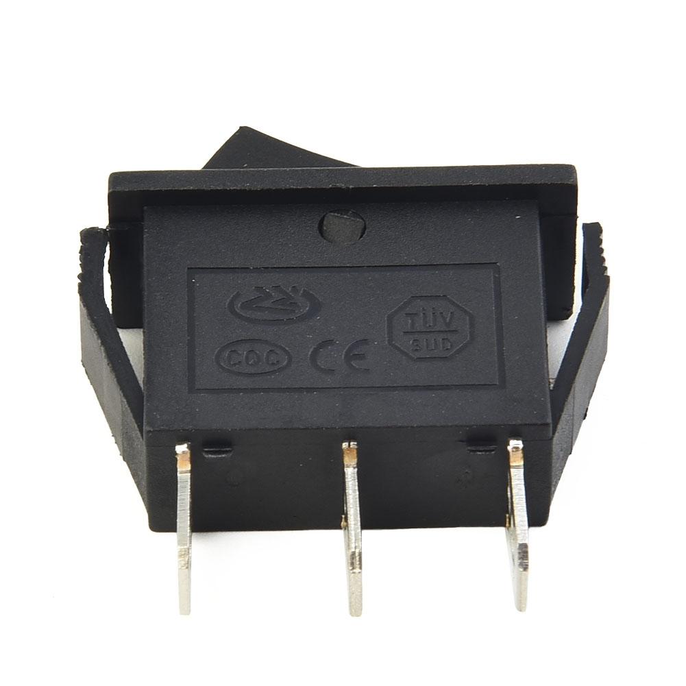 Rocker Switches Part 12V 3 Position Accessory Black