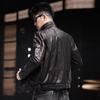 Cowhide Leather Jacket Men's Casual Large Size Men's Top Real Cowhide Motorcycle Jacket