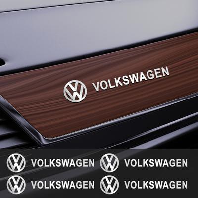 2026 Heiß Für VW VOLKSWAGEN Auto Innenaufkleber 3D Metall Logo Aufkleber Auto Audio und Knopf Aufkleber Für Volkswagen VW Scirocco GOLF