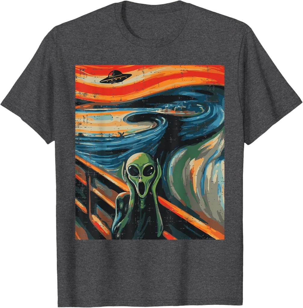 Parodie na Vetřelce Výkřik UFO Umění Grafické Tričko Pánské Dámské Unisex Bavlna Ležérní Tričko