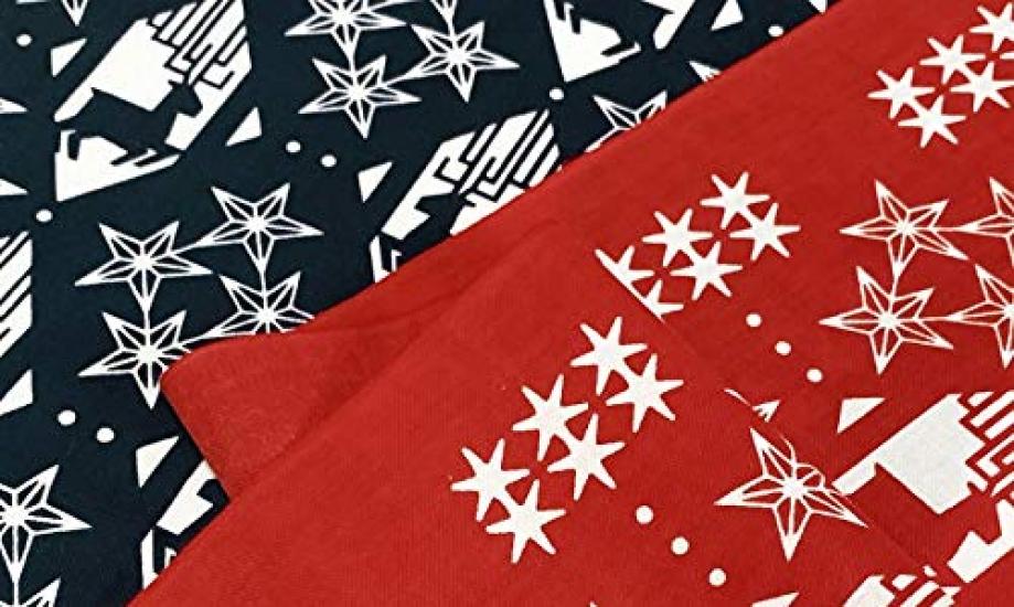 Dyeing Anbo Hand Towel Eve Pattern Red Authentic Dyed Cotton Tokuoka Made in Japan 35cm x 100cm "Christmas - Reindeer" 100%