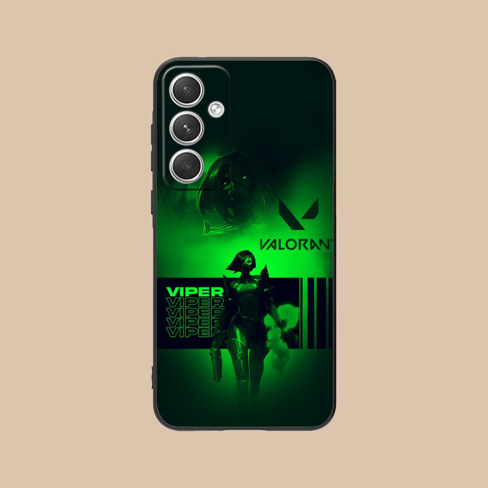 Valo Viper Phone Case for Samsung Galaxy S26 S25 S24 S23 S22 S21 S20 Note20 Plus FE Ultra Soft TPU Shockproof Cover