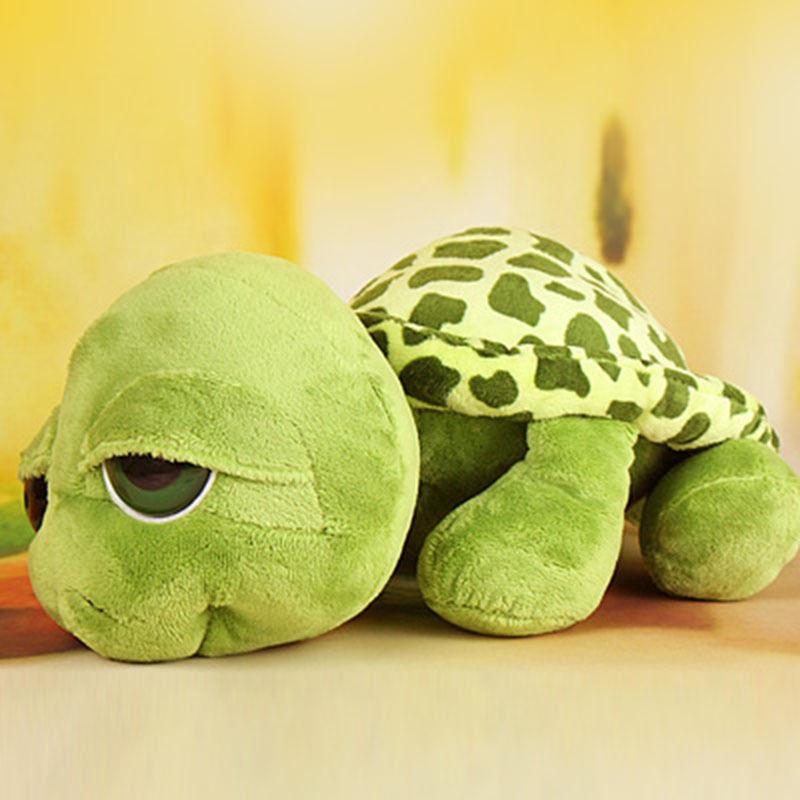 Plush Toy 25cm Super Green Big Eyes Stuffed Turtle Turtle Animal Plush Baby Toy Gift Pillow Girl Little Turtle Doll