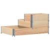Vidaxl 3-Tier Raised Planter, 120X80 Cm, Solid Pine Wood