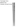1 Pair Japanese Chopsticks Unbending Anti-slip Handles Alloy Japanese Sushi Chopsticks for Home