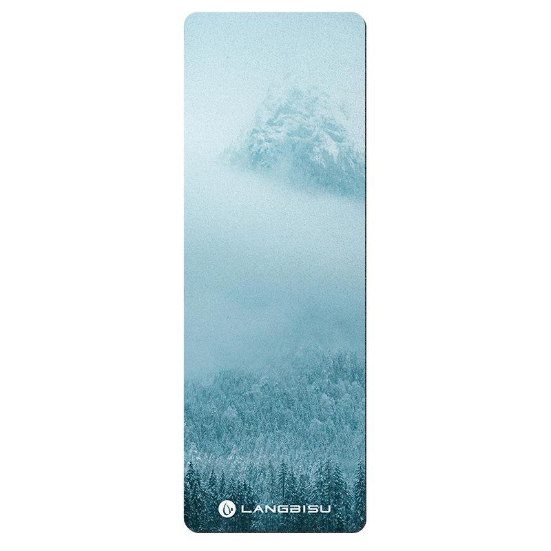 

Замшевый коврик для йоги с защитой от царапин - Толстый, Нескользящий, Складной, Амортизирующий коврик для фитнеса и танцев 183x61x1 cm