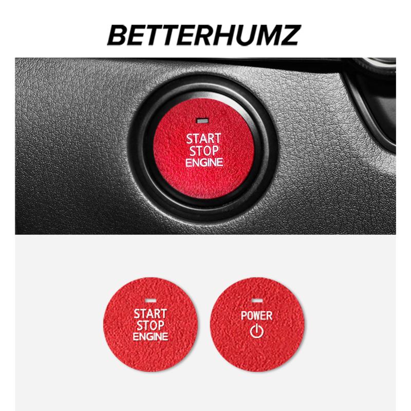 Betterhumz For Mazda 3 Axela CX50 CX30 - Made of Alcantara Engine Ignition Start Stop Trim Stickers Car Interior Accessories