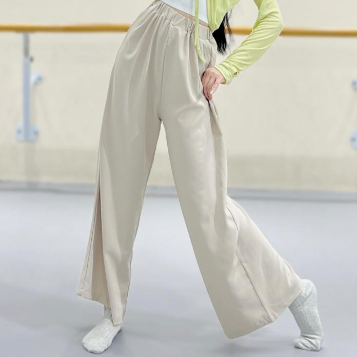 

Женские весенне-осенние свободные брюки для практики современных танцев | Костюм для выступлений с широкими штанинами для классического танца XL