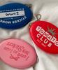 DEDERIT Tomato Ribbon Lettering Coin Silicone Pocket Keyring