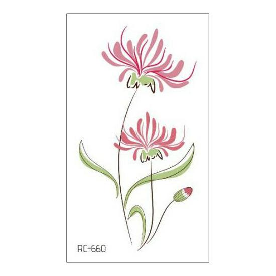 Waterproof Long-lasting Cute Peacock Feather Temporary Tattoo Stickers for Women