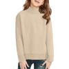 Children's Fashionable Casual Fleece Turtleneck Long-sleeved Top