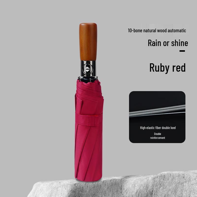 Hongye Men s Automatic 10-Rib Folding Umbrella
