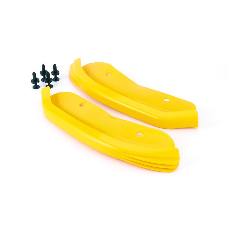 

Левый и правый передний бампер, сплиттер, протектор, спойлер, диффузор, защитная крышка для Dodge Challenger SRT HELLCAT 2015-2024 жёлтый