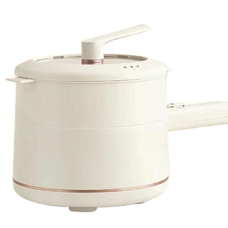 220V 1.6L Electric Cooker Multifunctional Mini Rice Cooker Non-stick Portable Electric Hot Pot With Steamer Cage