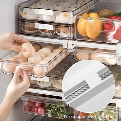 Kühlschrank-Aufbewahrungsbox, tragbarer Korb, große Kapazität, Gemüse, Eier, Obsthalter, Clipping, hängende Schublade, Küchenaufbewahrung