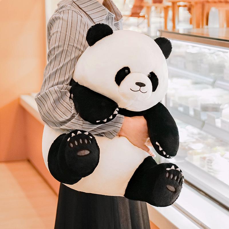 Lifelike Sichuan National for Giant Panda Huahua Plush Toy with PP Cotton Filling Huggable Stuffed Animal Doll