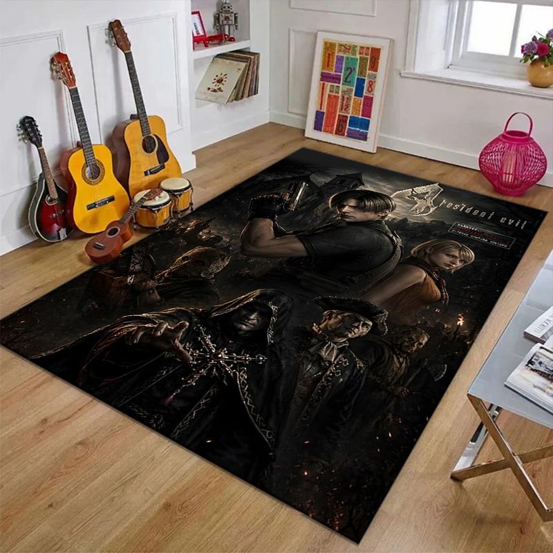 Resident Evil Printed Area Rug Carpet for Bedroom Living Room Home Decor Rugs Mat Non Slip Mat Rug for Bedside