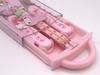 Sanrio Trio Set Chopsticks Spoon Fork Bento Chopsticks Case Chopsticks Slide Type Made in Japan Antibacterial Sanrio My Melody My Melody Set Freezer