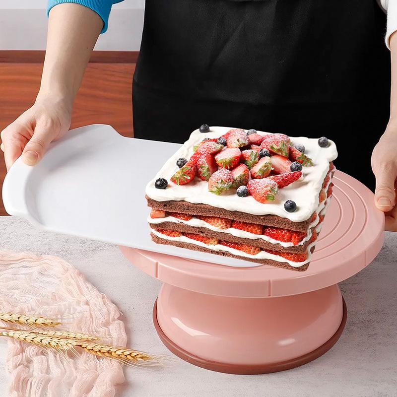 31Cm Large Cake Lifter Spatula Plastic Pizza Lifter Square Round Cake Transfer Tray Holder Pastry Tool Baking Accessories Bakery
