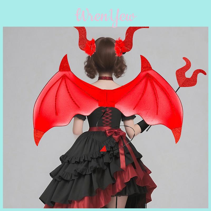 Halloween Demon Horns Costume Headgear For Party Cosplay And Diy Makeup