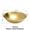 handmade pure copper frying pan copper wok round bottom pan copper brass healthy uncoated wok cookware cast iron cookware