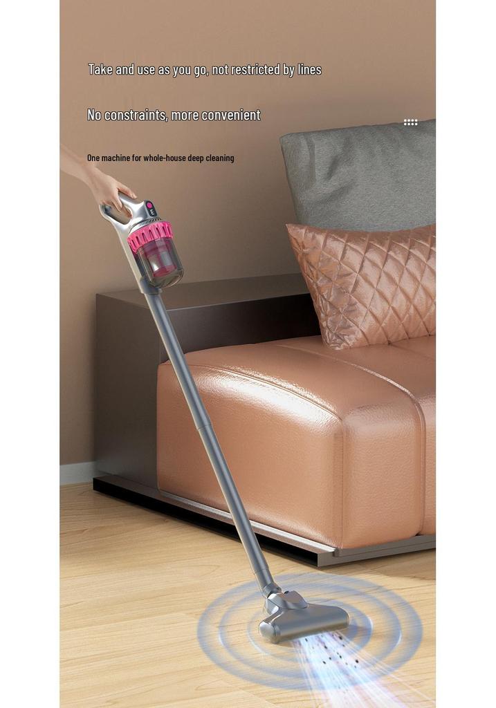 Wireless Handheld Mite Remover Vacuum with Blue Light, Hurricane Suction, & Mopping Water Tank