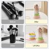 Uforu Dopamine Makeup Brush Storage Container Dustproof Hanging Drying Multi-Function Makeup Egg Organizer