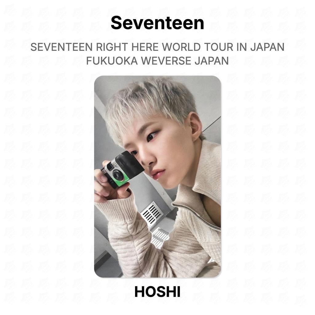 Seventeen PRÁVĚ TADY SVĚTOVÉ TURNEÉ V JAPONSKU FUKUOKA WEVERSE JAPAN Oficiální fotokarta