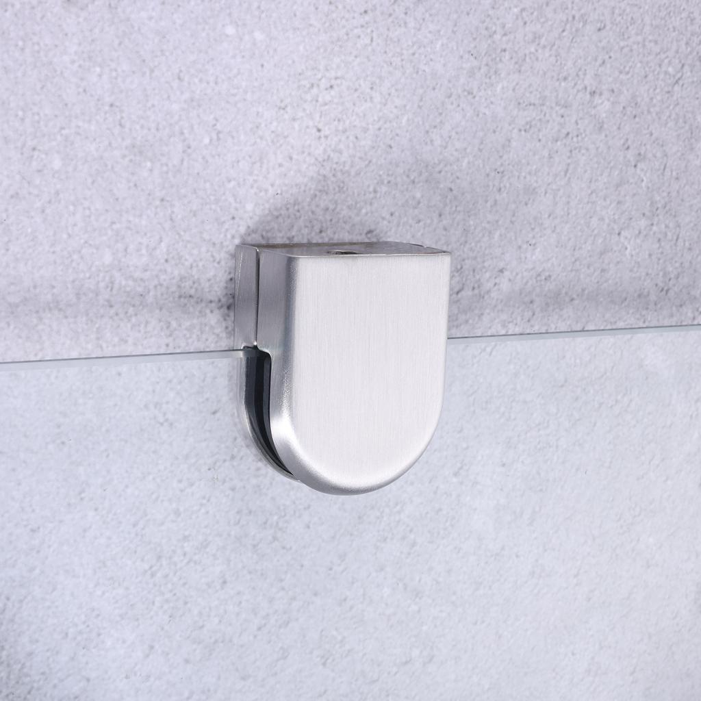 8pcs Stainless Steel Glass Clamps for 6-8mm/8-10mm/10-12mm Thickness Glass Support Brackets Clips with Hex Screwdriver