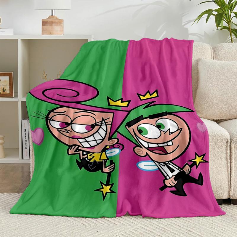 1PC Magical Friendship timmy Adventure Flannel Blanket Suitable for Both Men And Women, Soft Ideal for Beds And Sofa, Birthday Or Christmas Gift