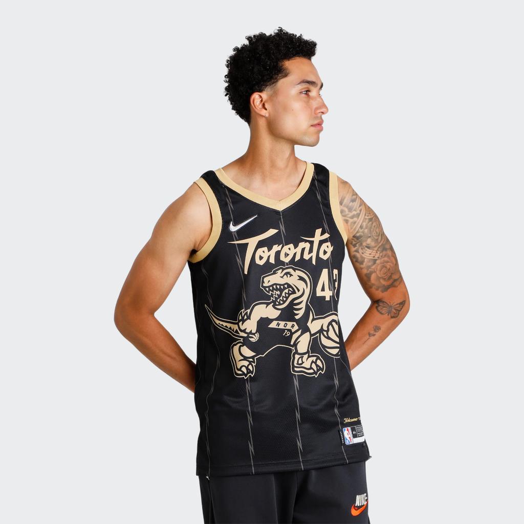 Nike NBA Ärmelloses Atmungsaktives Schnelltrocknendes Basketballtrikot, Toronto Raptors Siakam Nr.. 43 Straight Basketballweste Herren Tops Schwarz DB4046-010