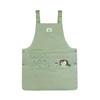 Kusuguru Japan Matilda-san Green Apron Both Sides Button Open Tabard Style Kitchen Apron GR