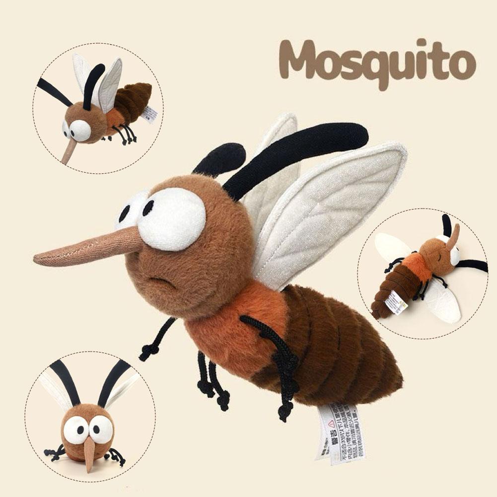 Funny Mosquito Plush Bag Pendant Weird Stuffed Animal Toy For Girls Schoolbag Decor Unique Birthday Gift