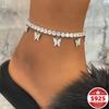 Butterfly anklet925Pure Silver Simple, Elegant, and Fashionable Anklet