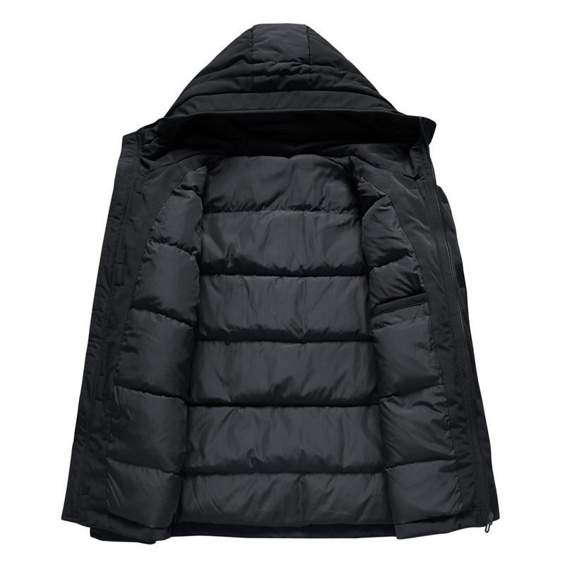 Autumn and winter men's clothing trends, new down jackets, thickened hooded warm jackets, men's handsome and versatile cold clothing, winter clothes