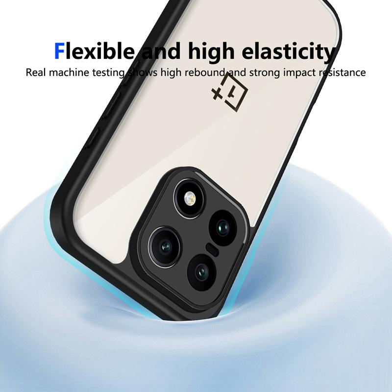 Funda de Silicona Transparente Para OnePlus 15 Oneplus15 Cubierta Trasera de PC con Parachoques de TPU Resistente a Golpes Fundas Transparentes para Teléfono Para One Plus 15