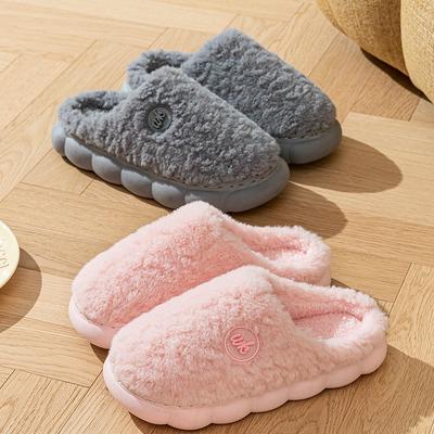 Plüsch Baumwollpantoffeln Herbst und Winter Paar Zuhause Indoor Koreanische Version warme Pantoffeln bequeme neue Baumwollpantoffeln